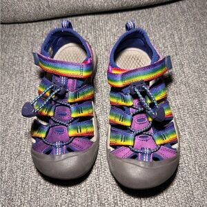 Keen LITTLE KIDS' NEWPORT H2 Water Sandals Multi Tillandsia Purple size 1Y